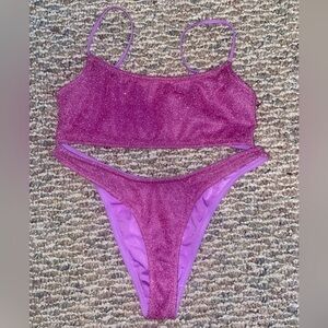 Triangl - Mica Chee Sparkle Swimsuit Set - Cheeky bottoms (discontinued color)